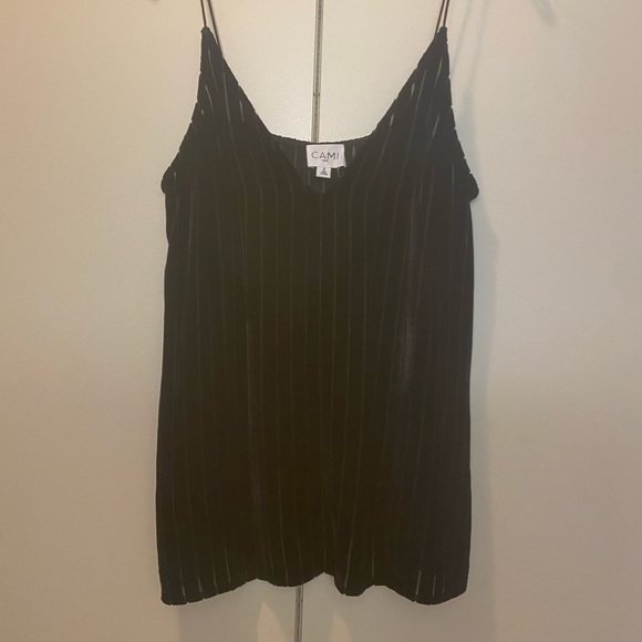 Cami NYC - Olivia Silk Velvet Chevron Tank Top - Picture 4 of 7